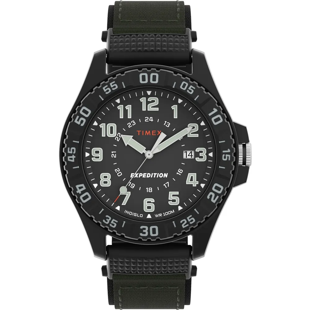 【TIMEX】天美時 遠征系列  42毫米戶外手錶 黑x綠 TXTW4B26400