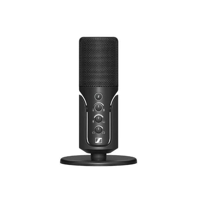 Sennheiser 森海塞爾 Profile USB 電容式麥克風是專業級桌上型錄音裝置,採用全向式指向性設計,捕捉清晰高品質音訊,適合線上會議、直播、錄音與遠距工作。支援隨插即用功能,內建音量控制鈕,相容 Android、iOS 與 Windows 系統,輕鬆連線電腦。配件包含桌面支架、1.2M USB-C 連線線及快速指南,尺寸僅 50 x 152mm、重量 350g 的黑色系輕巧設計,便於攜帶與安裝。享 2 年保固,BSMI 認證,專業音效盡在掌握。 Sennheiser森海塞爾 Profile USB