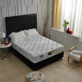 【A+愛家】德國SILVERPLUS銀離子涼感抗菌除臭(強化獨立筒床墊-雙人加大6尺 麵包床)