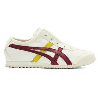 【Onitsuka Tiger】Onitsuka Tiger鬼塚虎 - 紅黃線條 MEXICO 66 SLIP-ON KIDS 中童 無鞋帶款(1184A085-108)