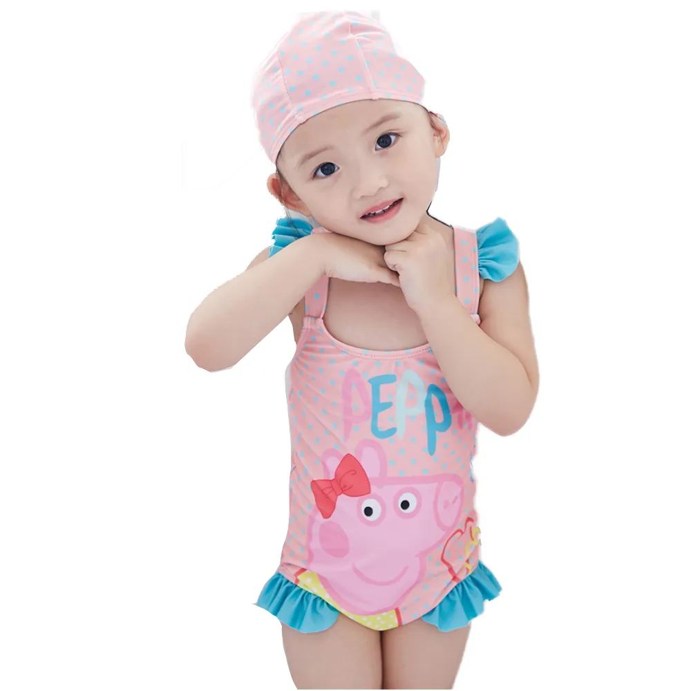 【小衣衫童裝】可愛粉色小豬連體泳衣(1060509)