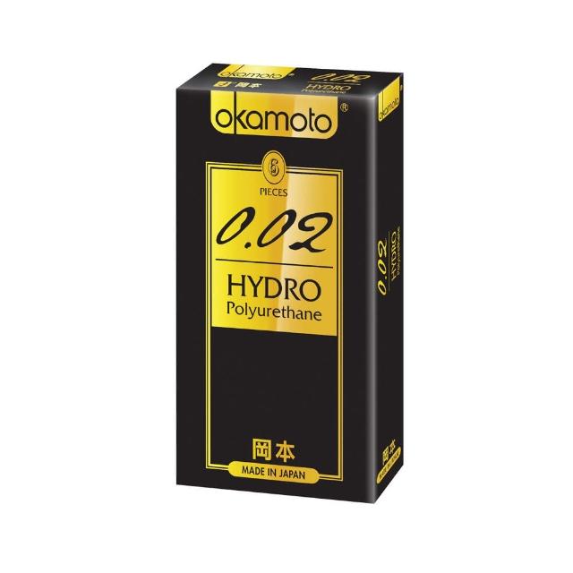 【okamoto 岡本】002水性聚氨酯保險套6入/盒(加有潤滑劑/光滑/水感系列)