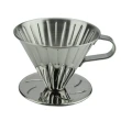 【Tiamo】0916 V01不鏽鋼圓錐咖啡濾杯組-鏡光款(HG5033MR)