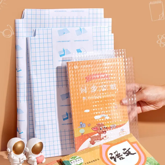 【YUNMI】618特惠 免裁剪自黏式書套膜 A4/16K/22K 國小小學生防水書皮 透明包書膜 開學季必備(一包10入)