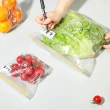 【Dagebeno荷生活】PE材質雙密封條透明保鮮袋 可冷凍可微波底部加寬分裝袋(大號1盒)
