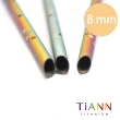【TiANN 鈦安餐具】環保愛地球 點點款 純鈦吸管 單支(8mm)