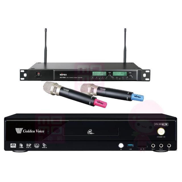 【金嗓】CPX-900 K2R+MIPRO ACT-589(家庭劇院型伴唱機4TB+無線麥克風)