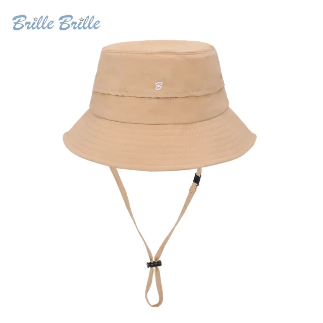 【Brille Brille】UPF50+兒童透氣漁夫帽-(香草奶茶M號)