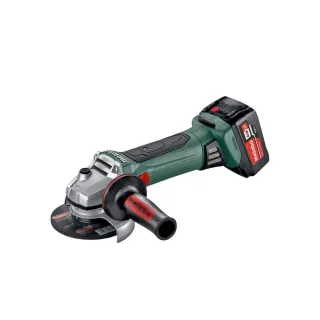 【metabo 美達寶】18V鋰電5”砂輪機-快拆5.5Ah單電套裝組隨附工具袋 W18LTX125Quick(W18LTX125Quick)