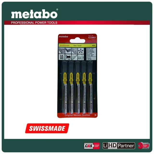 【metabo 美達寶】木工線鋸片57/1.4mmT101AO5支/卡(623651000)