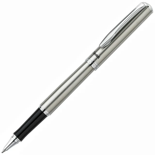 【PENTEL】Pentel飛龍K600高級不鏽鋼鋼珠筆 時尚銀