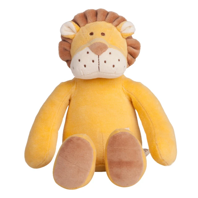 【美國miYim】有機棉安撫娃娃 新生兒玩具彌月禮盒(里歐獅子32cm)
