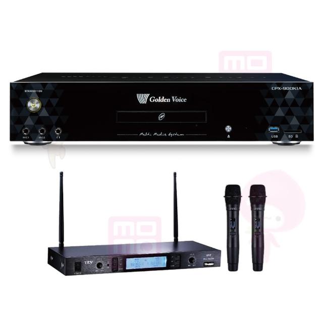金嗓 K1A（型號 CPX900）專業 KTV 伴唱機，配備 2 隻高品質麥克風及 HDMI 連線埠，支援 110-240V 寬電壓電源。內建 4000GB 儲存空間，2 組 USB 輸入及 2 組麥克風輸入，讓您輕鬆在家享受卡拉OK 樂趣。不支援藍芽，但具備 BSMI 許可（R46321）及 NCC 認證（CCAH21LP3940T0），安全可靠。完美適閤家庭娛樂及派對使用！