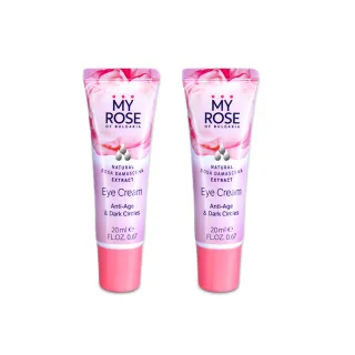 【My rose 保加利亞】買1送1大馬士革玫瑰保濕抗老抗皺緊致眼霜20ml(總代理公司貨)