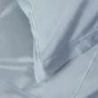 【皇室羽毛工房】300T精梳棉素色床包被套枕套四件式床組-莫蘭迪藍(加大)