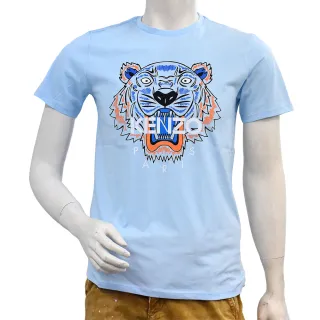 【KENZO】老虎標誌印花圓領衫(水藍KJ1057842-LIGHT BLUE)