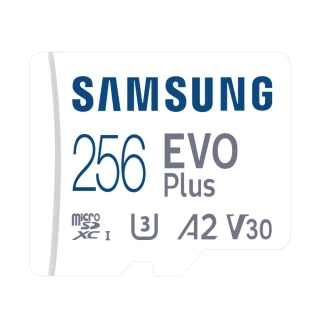 【SAMSUNG 三星】EVO PLUS microSDXC 256GB 130MB/s記憶卡(平行輸入)