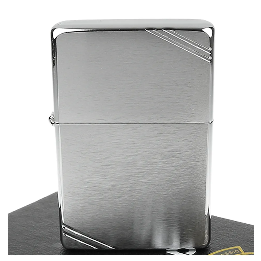 【ZIPPO】美系-Vintage-1937復刻版打火機(拉絲打磨鍍鉻款)