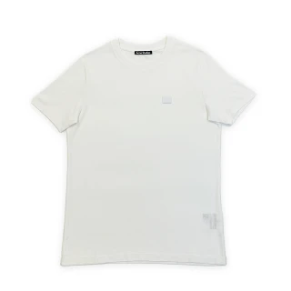 【Acne Studios】白色 純棉 圓領 短袖 T-SHIRT(FAWNTSHI000001)