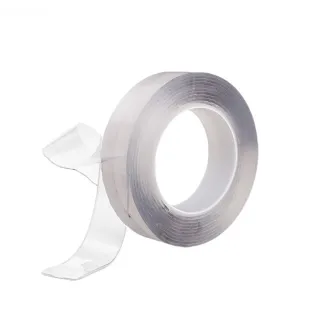 【JOHN HOUSE】奈米雙面膠 透明膠帶 隱形膠帶 萬用貼(寬2x長100x厚0.1cm)