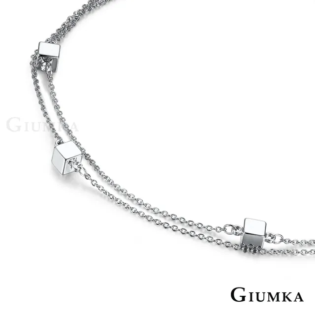 【GIUMKA】女士腳鍊．俏麗小方糖．新年禮物/開運/送禮(銀色款)