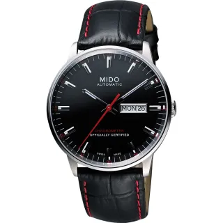 【MIDO 美度】官方授權 Commander II指揮官系列機械錶-黑/40mm 新年禮物(M0214311605100)