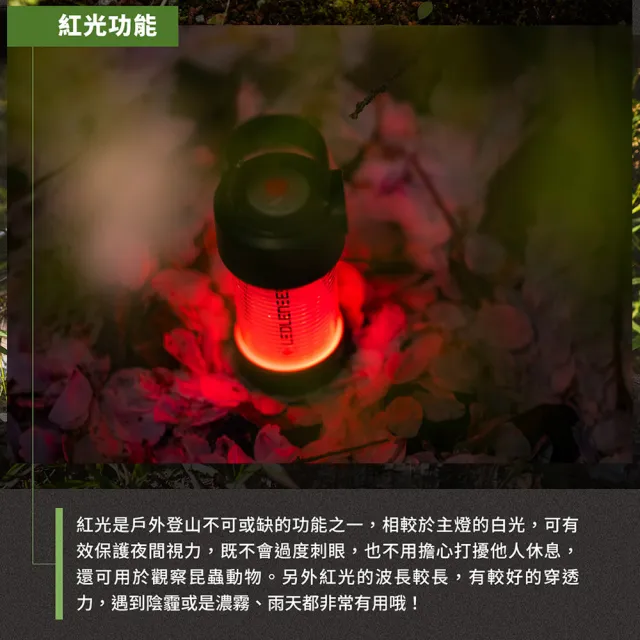 【LED LENSER】德國 ML4專業充電式照明燈《限量版森林綠》502907/露營燈/黃光300流明(悠遊山水)