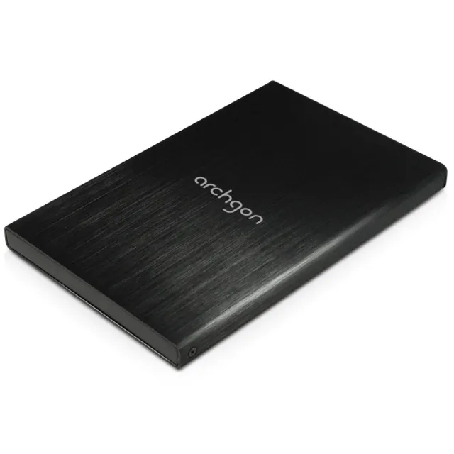 【Archgon亞齊慷】拉髮絲紋路鋁合金 2.5吋7mm硬碟專用外接盒(USB 3.0 支援UASP傳輸架構)