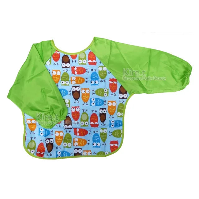 【kiret】寶寶長袖圍兜1入-兒童 防水 吃飯衣 繪圖衣(長袖 圍兜 圍裙 反穿衣 玩沙衣 畫畫衣)