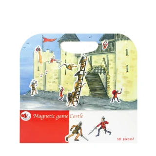 【BabyTiger虎兒寶】比利時 Egmont Toys 艾格蒙繪本風遊戲磁貼書(守護快樂城堡)
