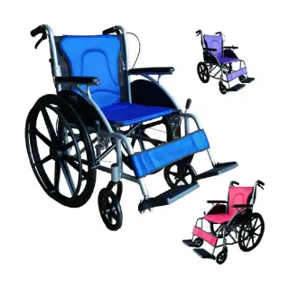 【海夫健康生活館】富士康 鋁合金 弧形系列 輕型輪椅(FZK-1500  2500  3500)