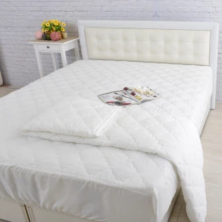 【LooCa】防蹣防蚊輕量枕頭x1+床包式保潔墊-單3.5尺(Greenfirst系列)