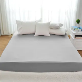 【Cozy inn】極致純色-300織精梳棉床包-雙人(多款顏色任選)
