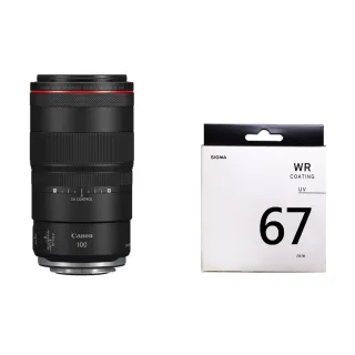 【Canon】RF 100mm F2.8L MACRO IS USM+SIGMA UV 67mm 保護鏡(公司貨)