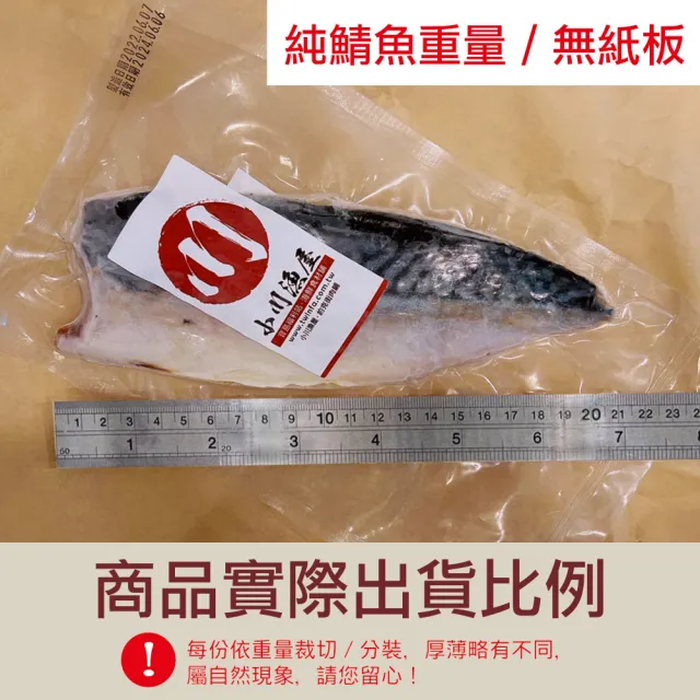 【小川漁屋】挪威薄鹽鯖魚10片(110g±10%/片純重無紙板)
