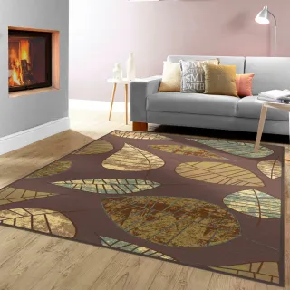 【范登伯格】比利時 法爾達立體雕花絲質地毯-葉子(240x340cm)