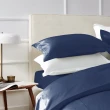 【皇室羽毛工房】300T精梳棉素色床包被套枕套四件式床組-海軍深藍(加大)