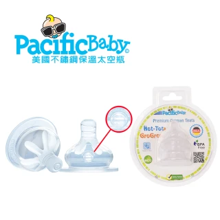 【Pacific Baby】美國寬口徑德製防漏防脹氣奶嘴2入組(3款)