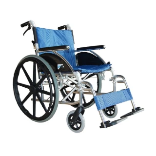 【海夫健康生活館】富士康 鋁合金 腳踏可拆 輕型輪椅(FZK-F17)