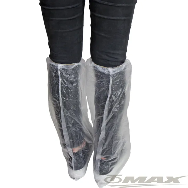 【omax】透明通用型雨鞋套-12雙(6包-速)
