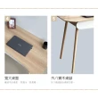 【生活藏室】實木腳兩抽圓弧工作桌100cm寬(書桌 辦公桌 工作桌)