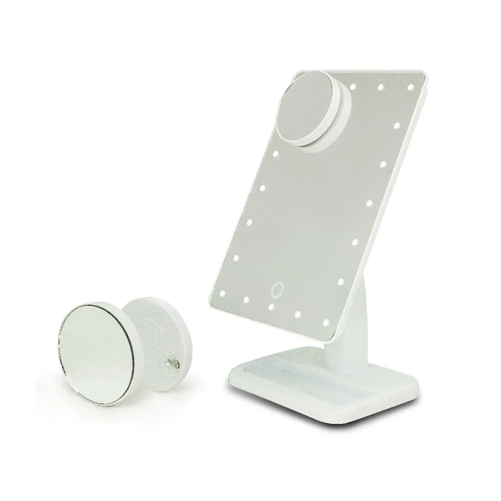 【i-Mira】LED補光放大母子化粧鏡/桌燈檯燈化妝美妝補妝鏡(MJ-T638)