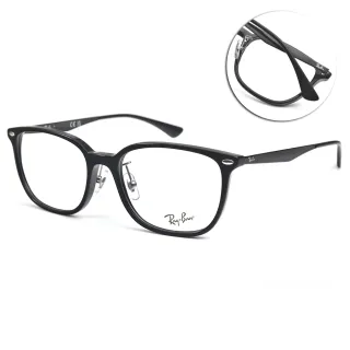 【RayBan 雷朋】方框款 光學眼鏡(黑#RB5403D 5725-54mm)