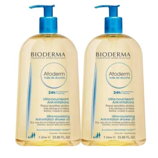 【BIODERMA】Atoderm Shower Oil 舒益淨沐浴油 1L 2入(滋潤清潔 舒緩肌膚)