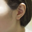 【ALUXE 亞立詩】18K金 鑽石耳環 相隨 心形 初綻系列 EE0785(3色任選)