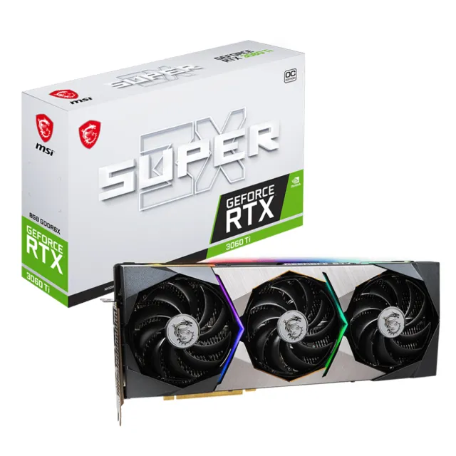 MSI 微星】MSI RTX3060TI SUPER 3X 8GD6X OC 顯示卡+MSI A550BN