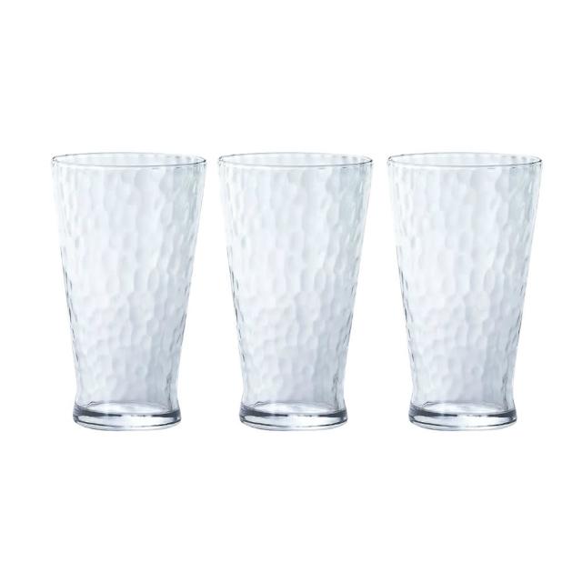 【ADERIA】日本進口泡泡玻璃杯385ml(3入組)