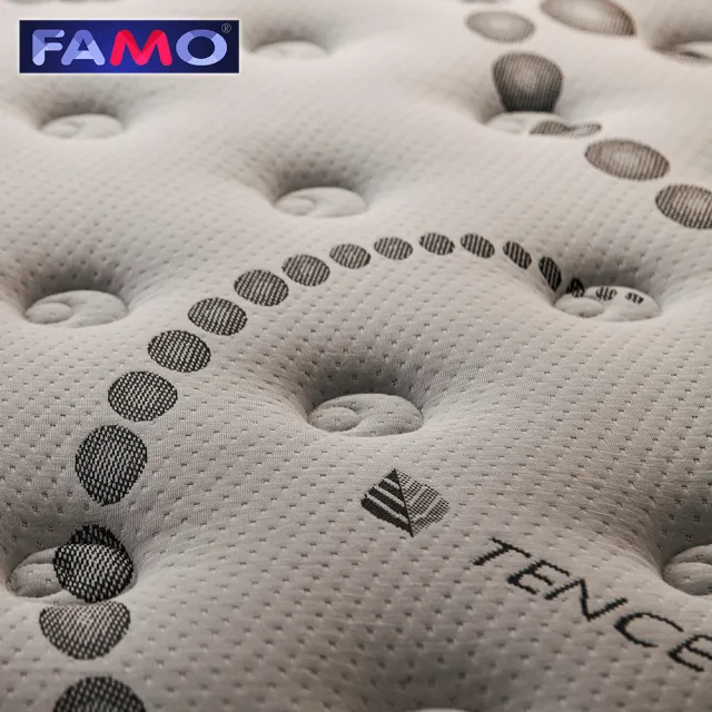 【FAMO】天絲棉紓壓蜂巢獨立筒床墊(雙人加大6尺)
