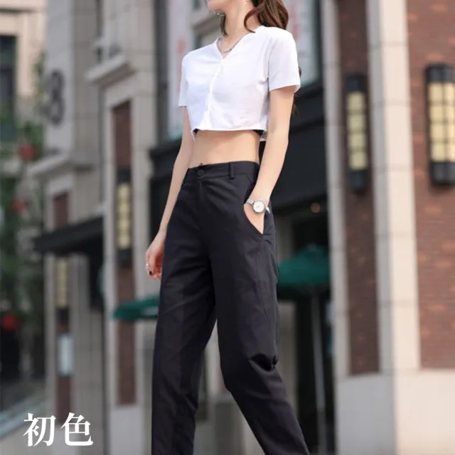 【初色】棉麻涼爽防曬褲顯瘦褲-5款任選-69211(M-2XL可選)