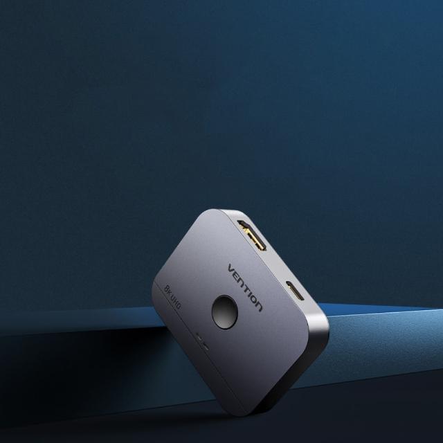 【VENTION 威迅】HDMI2.1 母對母 支援4K 8K 雙向切換器 鋁合金款(AKP系列)